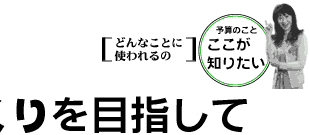 当初予算の主な使い道 豊かで、安全、活気あるまちづくりを目指して