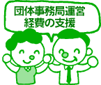 団体事務局運営経費の支援