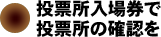 投票所入場券で投票所の確認を