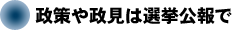 政策や政見は選挙公報で