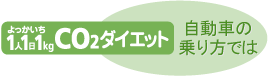 よっかいち 1人1日1kgCO2ダイエット 自動車の乗り方では