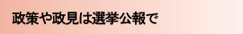 政策や政見は選挙公報で