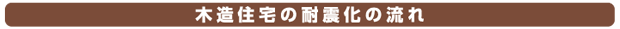 木造住宅の耐震化の流れ