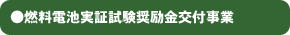 ●燃料電池実証試験奨励金交付事業