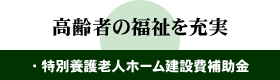 高齢者の福祉を充実