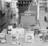 読書に興味がわくように ディスプレーされた学校図書館