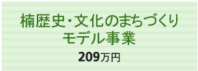 楠歴史・文化のまちづくりモデル事業 209万円