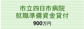 市立四日市病院 就職準備資金貸付 900万円